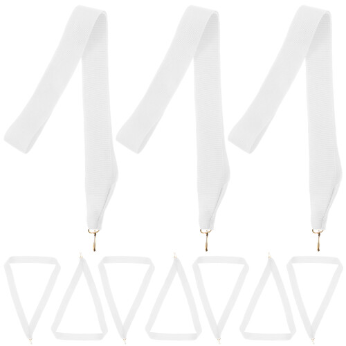 30Pcs Multi-Function White Medal Neck Lanyards for Sports and Parties 1