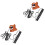 2Sets Coffee Pet Harness and Leash Set Durable Small Pet Walking Rope 4