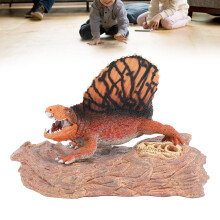 Modellino del paesaggio di dinosauri con piattaforma in plastica