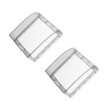 2Pcs Waterproof Outdoor Electrical Box Covers Black ABS Material