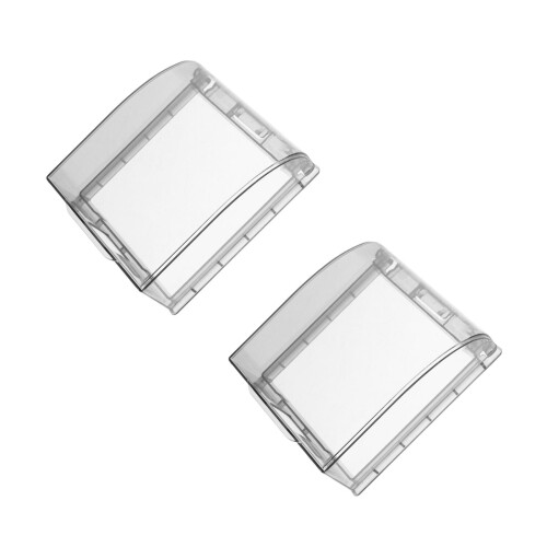2Pcs Waterproof Outdoor Electrical Box Covers Black ABS Material