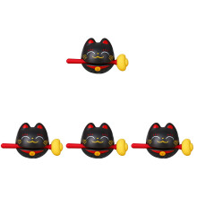 4Sets Schattig Zwart Temple Block Speelgoed ABS Percussie Voor Kids