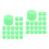 40Pièces Capuchons Silicone Vert Lumineux Pour Écrous Roues Auto 5