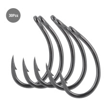 Carbon Steel Fishing Hook Barbed Hook Set Super Sharp Durable Adjustable Fit Breathable Sweat Absorbent For Multi Species Fishing Quick Drying Design