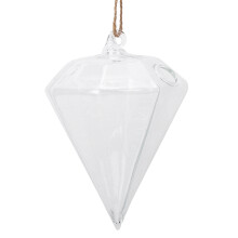 Terrarium suspendu en verre élégant pour plantes d'intérieur - Utilisation polyvalente - Support pour plantes aériennes à monter soi-même avec