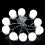 USB Makeup Lights Creative Mirror Bulb Even Light LED Source Dimmable Rotating Vanity Lights For Bathroom Mirror Dressing Table Energy Efficient 5
