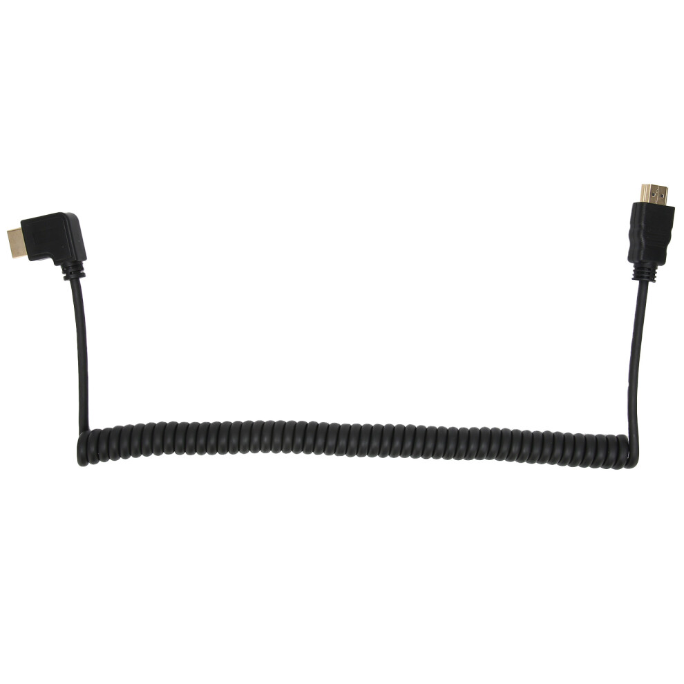 Signal Transmission Optimized Hdmi Cable With Pure Copper Core, Coiled Design Micro Hdmi To Hdmi Cable For4k60hz And Backwards Compatibility 9357860351744
