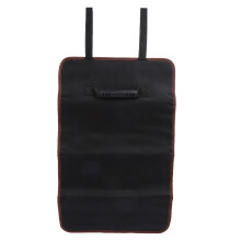 Leatherette Trim Canvas Roll Organizer For Pencils And Tools, Realistic Profile Design With Faux Leather Ties And Elastic Slots