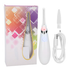 Rechargeable Eyelash Curler With Multi Temperature Control And Ergonomic Arc Design For Comfortable Daily Use No Pinching Required