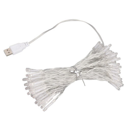 Festive LED String Lights Plug In Type, 8Modes Memory Function Battery Operated Adjustable Height Waterproof Design For Indoor And Outdoor Use 1