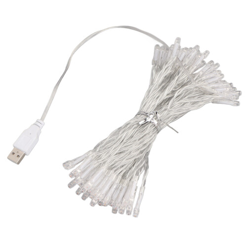 Festive LED String Lights Plug In Type, 8Modes Memory Function Battery Operated Adjustable Height Waterproof Design For Indoor And Outdoor Use 2