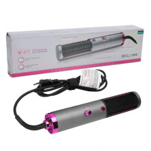 Anti Static Hair Styling Brush With Negative Ion Release And360Degree Rotatable Cord For Salon Quality Results Heat Resistant Handle Fine Tooth