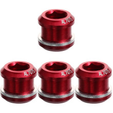 4Pcs Red Aluminum Alloy Drum Air Vents Versatile Snare Bass Tom Parts