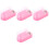 4Pcs Nail Drill Bit Storage Holder Clear Plastic Box for Manicure Use 4