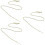 15Pcs Skin-Friendly Golden Adjustable Chains for Necklace Making 8