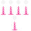 5Pcs Decorative Pink Lollipop Holder Cake Pops Stand Multi-Layer 5