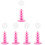 5Pcs Decorative Pink Lollipop Holder Cake Pops Stand Multi-Layer 6