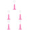 5Pcs Decorative Pink Lollipop Holder Cake Pops Stand Multi-Layer 7