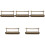 5 Pack Antique Combination Lock Cabinet Door Hinge Decoration Gate 4