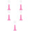 5Pcs Decorative Pink Lollipop Holder Cake Pops Stand Multi-Layer 8