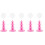 5Pcs Decorative Pink Lollipop Holder Cake Pops Stand Multi-Layer 10