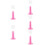 5Pcs Decorative Pink Lollipop Holder Cake Pops Stand Multi-Layer 11