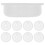 30Pcs White Plastic Storage Bucket Lid Durable Leak-Proof Screw Cap 2
