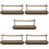 5 Pack Antique Combination Lock Cabinet Door Hinge Decoration Gate 9