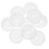 30Pcs White Plastic Storage Bucket Lid Durable Leak-Proof Screw Cap 3