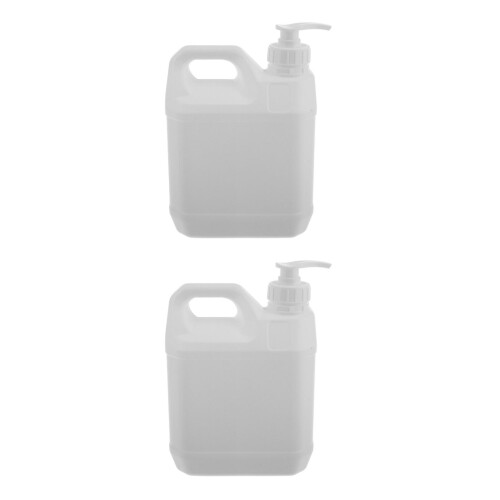 2Pièces Conteneurs Liquide Plastique Robuste Pompes Blancs Polyvalents