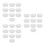 30Pcs White Plastic Storage Bucket Lid Durable Leak-Proof Screw Cap 6