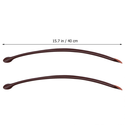 2Pcs Brown PU Crossbody Bag Strap Replacement Handles for Tote 1