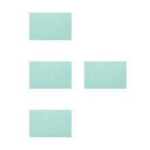4Pcs Silicone Refrigerator Liners Light Green Non-Slip Waterproof Mats