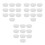 30Pcs White Plastic Storage Bucket Lid Durable Leak-Proof Screw Cap 7