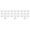 30Pcs White Plastic Storage Bucket Lid Durable Leak-Proof Screw Cap 8