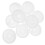 30Pcs White Plastic Storage Bucket Lid Durable Leak-Proof Screw Cap 11