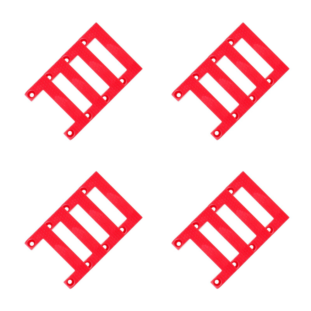 4Sets Red Plastic Tool Hangers Wall Rack For Tape Measure And Caliper 3713122749883