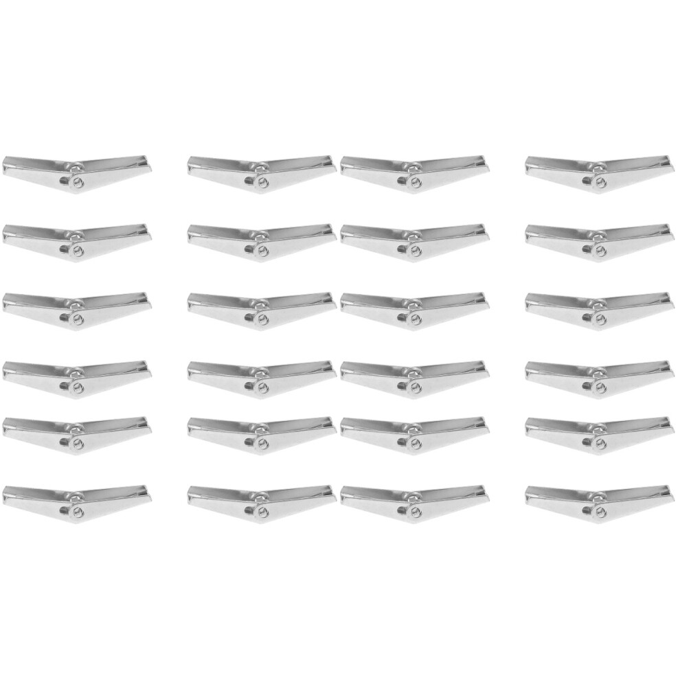 24Pcs Galvanized Iron Toggle Bolt Wings Heavy Duty Drywall Anchors Set 3713122749203