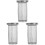 3Pcs Stainless Steel Tea Strainers Silver Tea Infuser Filters 1