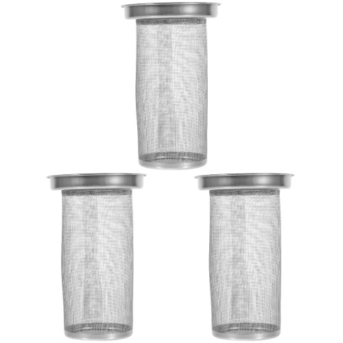 3Pcs Stainless Steel Tea Strainers Silver Tea Infuser Filters