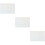 3Pcs White PVC for DIY Sewing and Crafting Use 8