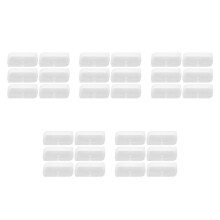30Pcs Transparent Miniature Doll Glasses Holder Durable Plastic Case