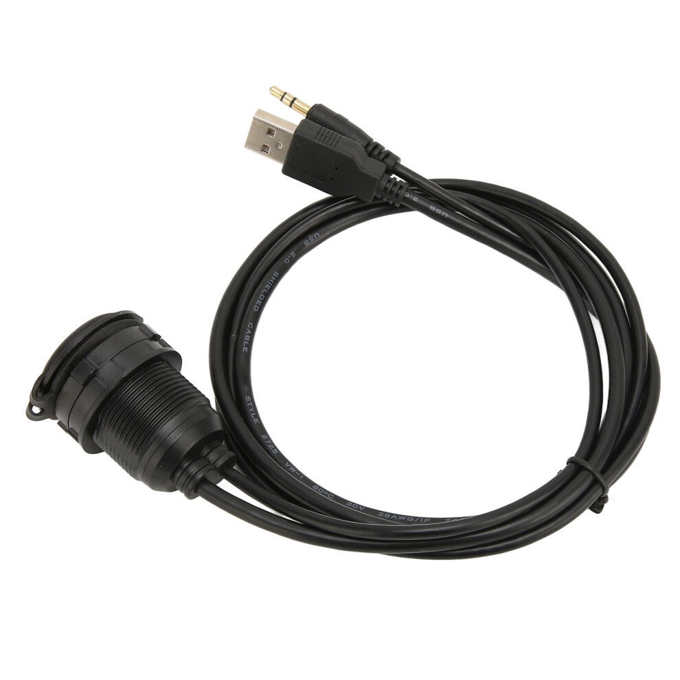 1M Usb 2.0 3.5Mm Aux Extension Flush Cable 7340572754073