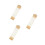 3Pcs Multi Gilded Vertical Blank Chinese Calligraphy Paper Scrolls 4