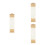 3Pcs Multi Gilded Vertical Blank Chinese Calligraphy Paper Scrolls 6
