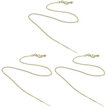 15Pcs Skin-Friendly Golden Adjustable Chains for Necklace Making