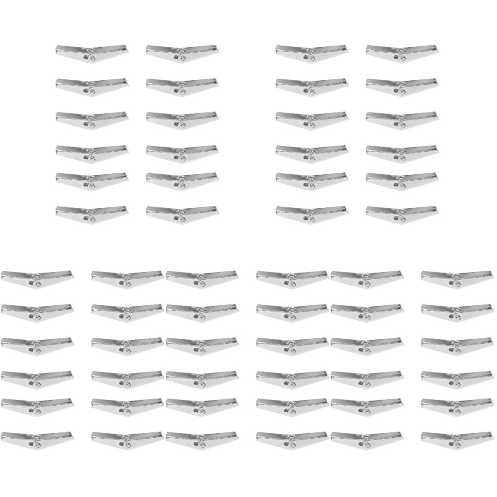 60Pcs Galvanized Iron Toggle Wing Nuts Heavy Duty Drywall Anchors 3713122749326