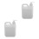 2Pièces Conteneurs Liquide Plastique Robuste Pompes Blancs Polyvalents 4