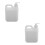 2Pièces Conteneurs Liquide Plastique Robuste Pompes Blancs Polyvalents 5