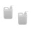 2Pièces Conteneurs Liquide Plastique Robuste Pompes Blancs Polyvalents 6